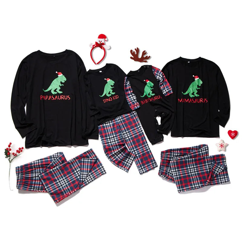 Family Dinosaur Christmas Pyjamas Sets