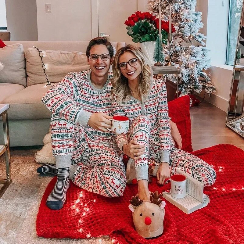 Striped Christmas Family Pyjamas